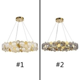Lampadario in vetro europeo creativo luce pendente di lusso