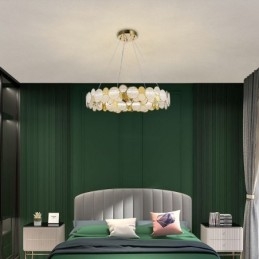 Lampadario in vetro europeo creativo luce pendente di lusso