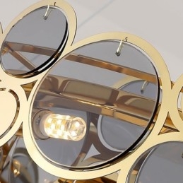 Lampadario in vetro europeo creativo luce pendente di lusso