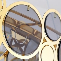 Lampadario in vetro europeo creativo luce pendente di lusso