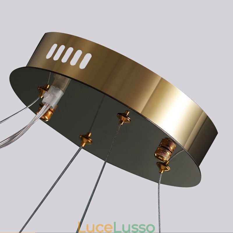 Lampadario in vetro europeo creativo luce pendente di lusso