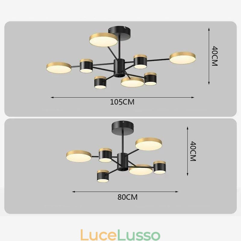 Lampadario a sospensione con proiezione di stelle