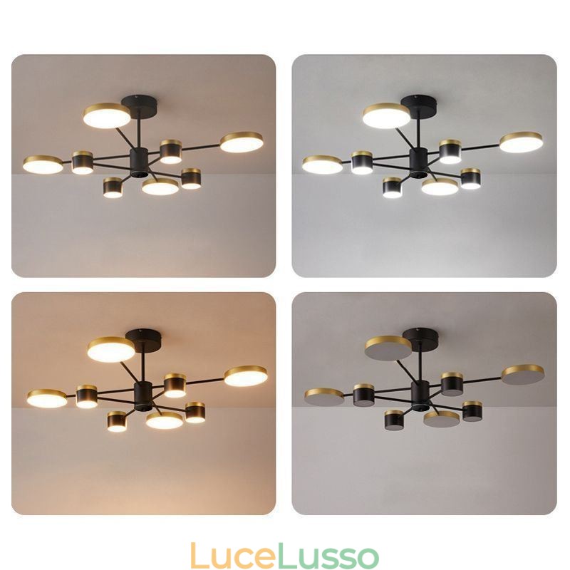 Lampadario a sospensione con proiezione di stelle