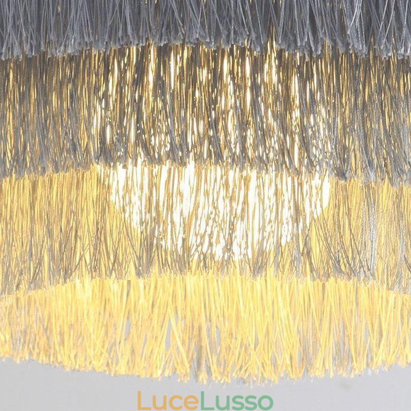 Lampadario decorativo nordico con nappa calda e romantica, lampadario creativo
