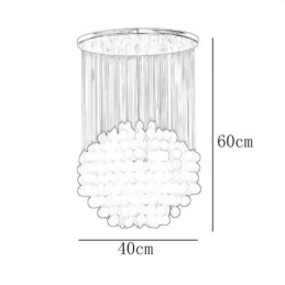 Lampada a sospensione moderna a conchiglia Illuminazione a sospensione contemporanea per sala da pranzo