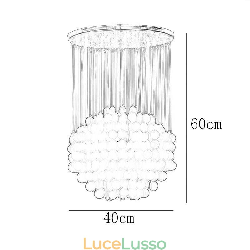 Lampada a sospensione moderna a conchiglia Illuminazione a sospensione contemporanea per sala da pranzo
