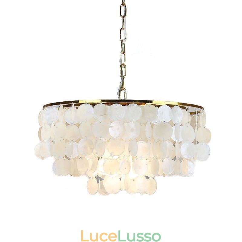 Lampada a sospensione a conchiglia europea