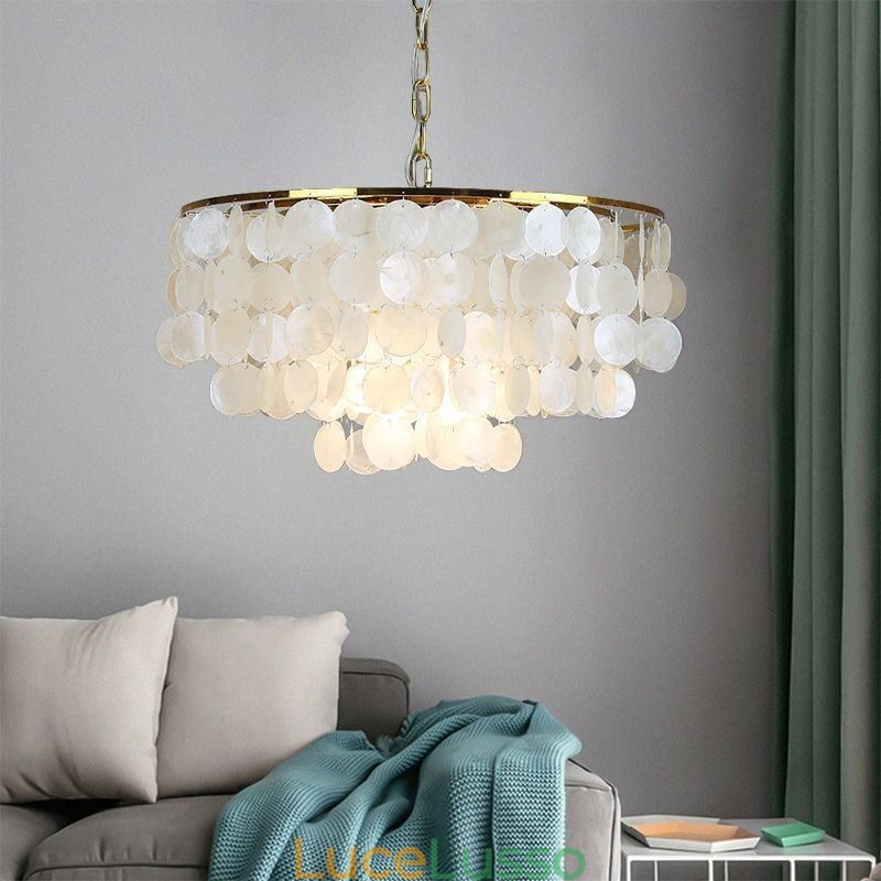 Lampada a sospensione a conchiglia europea