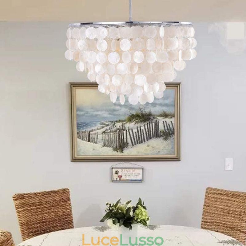 Lampada a sospensione a conchiglia europea Lampada a sospensione contemporanea