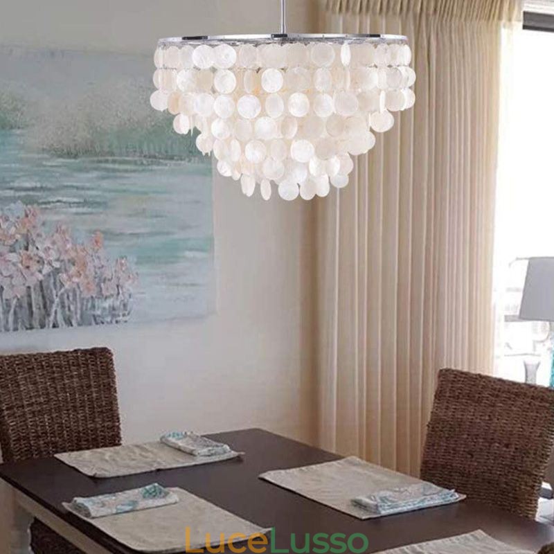 Lampada a sospensione a conchiglia europea Lampada a sospensione contemporanea