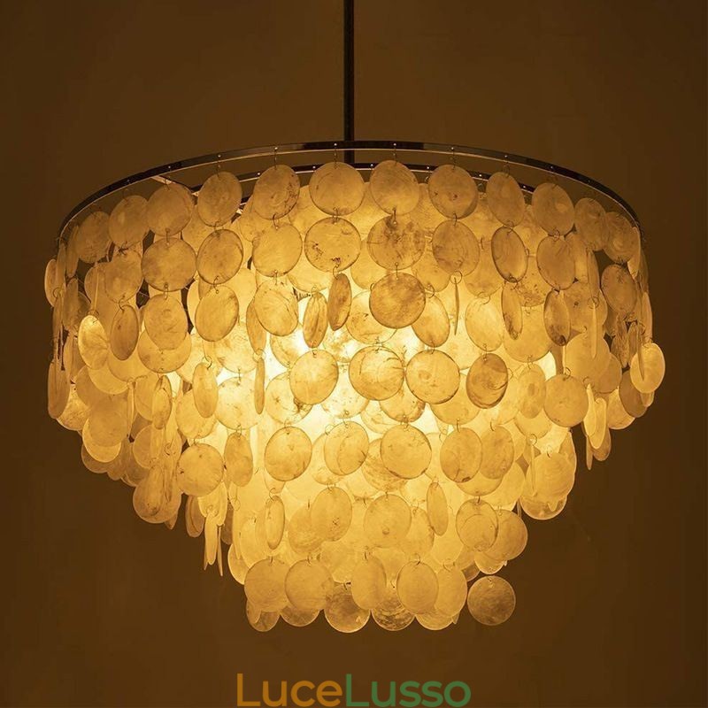 Lampada a sospensione a conchiglia europea Lampada a sospensione contemporanea
