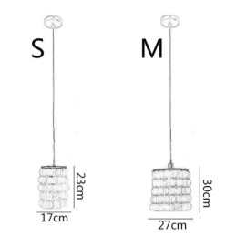 Moderna lampada a sospensione Capiz Mini contemporanea illuminazione a sospensione da soffitto sala da pranzo