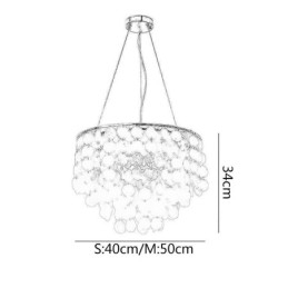 Lampadario moderno a sospensione a forma di conchiglia bianca