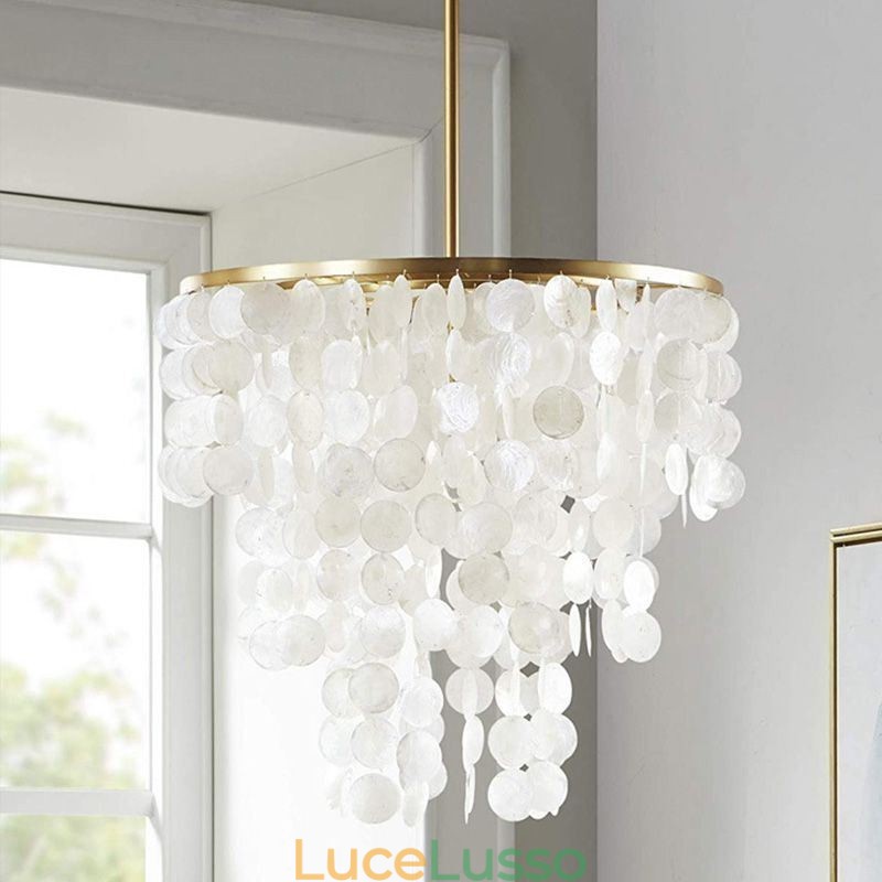 Illuminazione da soffitto a conchiglia contemporanea
