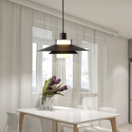 Lampada a sospensione in alluminio nordico, illuminazione da soffitto moderna e minimalista