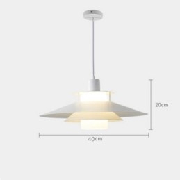 Lampada a sospensione in alluminio nordico, illuminazione da soffitto moderna e minimalista