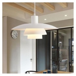 Lampadario a sospensione in alluminio bianco Lampadario contemporaneo Lampada a sospensione regolabile