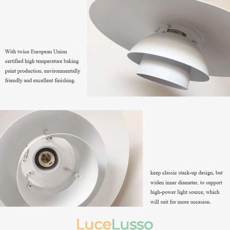 Lampadario a sospensione in alluminio bianco Lampadario contemporaneo Lampada a sospensione regolabile