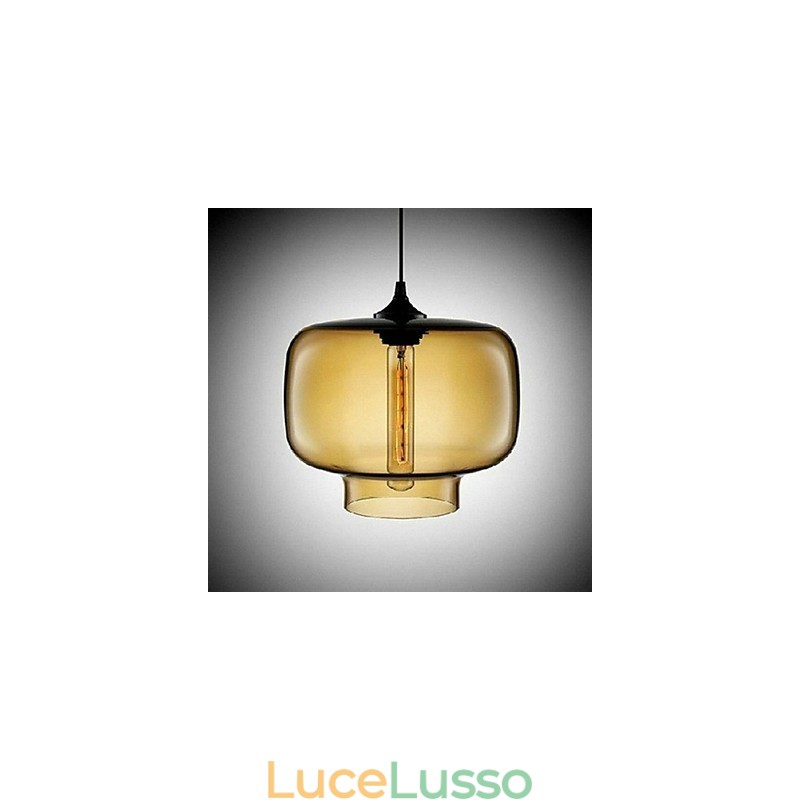 Pendente di design della bottiglia 1 luce Concise Iron Painting