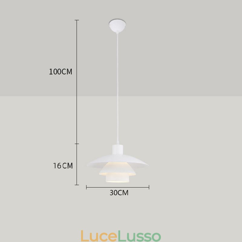Lampadario a sospensione in alluminio bianco Lampadario contemporaneo Lampada a sospensione regolabile