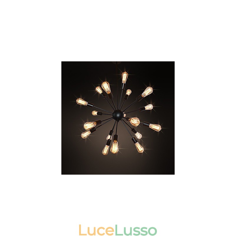 Lampadario in metallo ottone anticato Country Designers