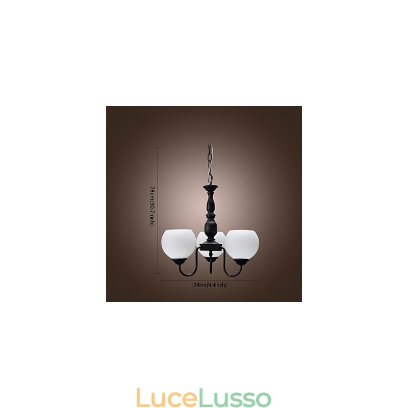 Lampadario in bronzo in stile candela classico tradizionale