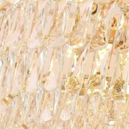 Lampada a sospensione europea di lusso Lampada da soffitto in cristallo