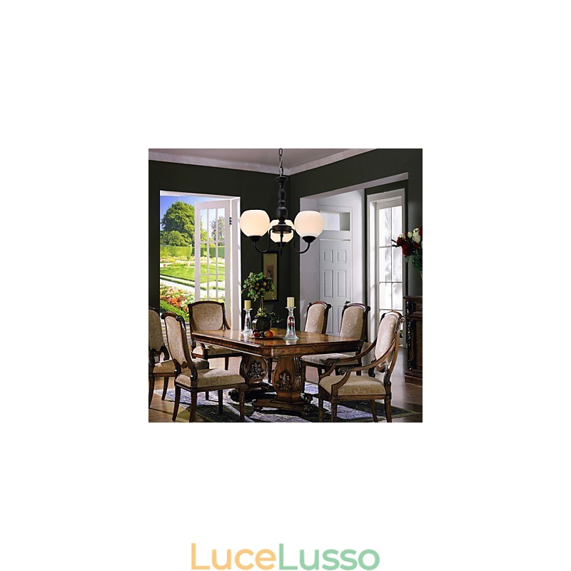 Lampadario in bronzo in stile candela classico tradizionale