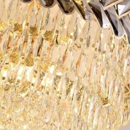 Lampada a sospensione in cristallo Lampada da soffitto in oro