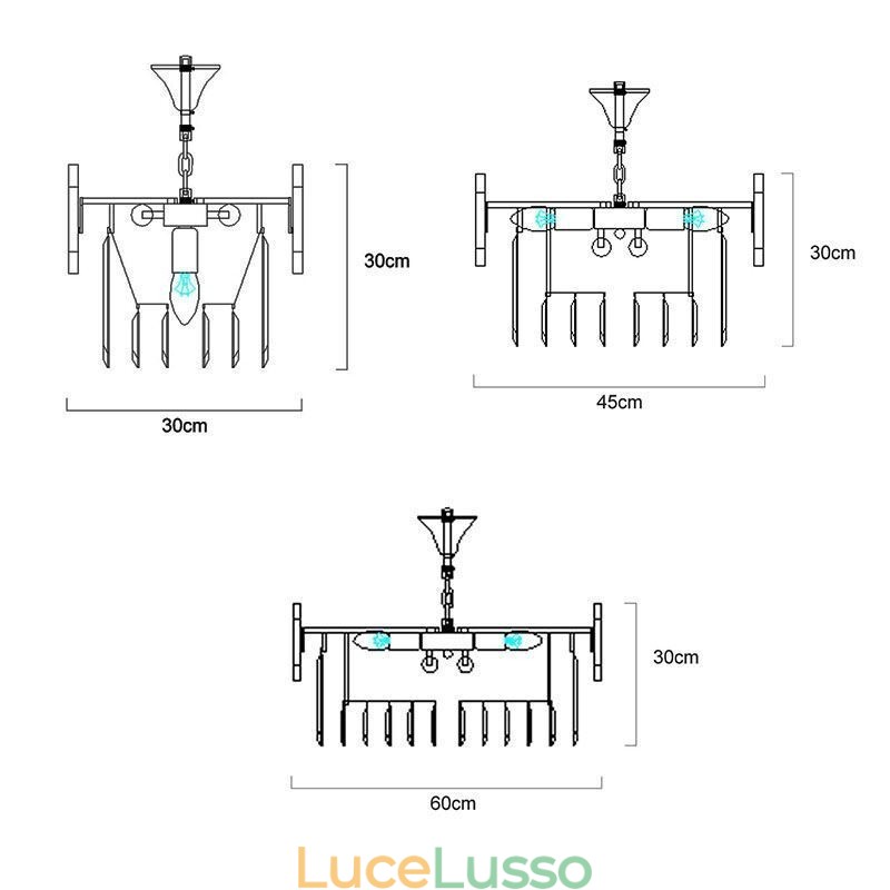 Lampada a sospensione di lusso in cristallo dorato