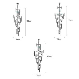 Lampada a sospensione europea Grande lampada da soffitto