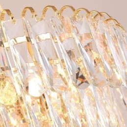 Moderna lampada a sospensione in cristallo, plafoniere contemporanee