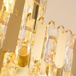 Moderna lampada a sospensione in cristallo, plafoniere contemporanee