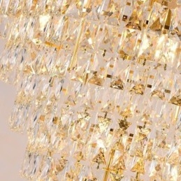 Lampada a sospensione moderna in cristallo Lampada da soffitto conica