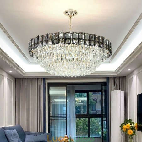 Lampada a sospensione in cristallo Lampada da soffitto contemporanea Lampada a sospensione in cristallo Lampada da soffitto contemporanea