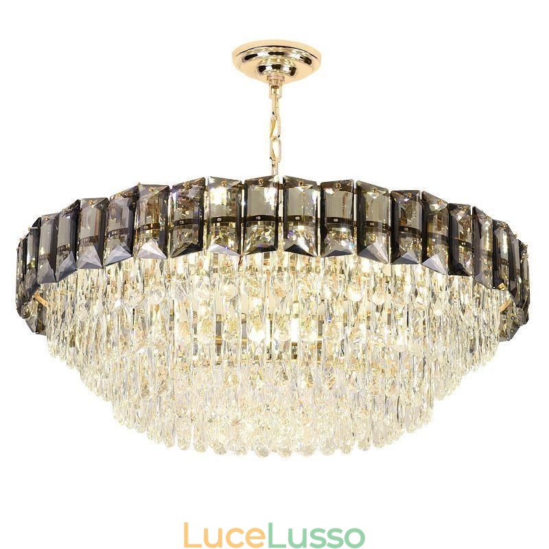 Lampada a sospensione in cristallo Lampada da soffitto contemporanea