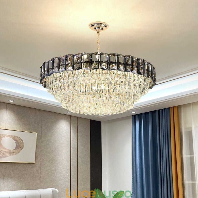 Lampada a sospensione in cristallo Lampada da soffitto contemporanea