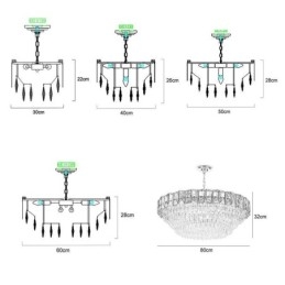 Lampada a sospensione in cristallo Lampada da soffitto contemporanea