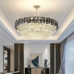 Lampada a sospensione in cristallo Lampada da soffitto contemporanea