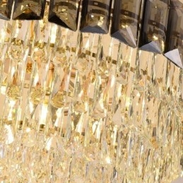 Lampada a sospensione in cristallo Lampada da soffitto contemporanea