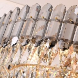 Lampada a sospensione moderna in cristallo, lampada da soffitto