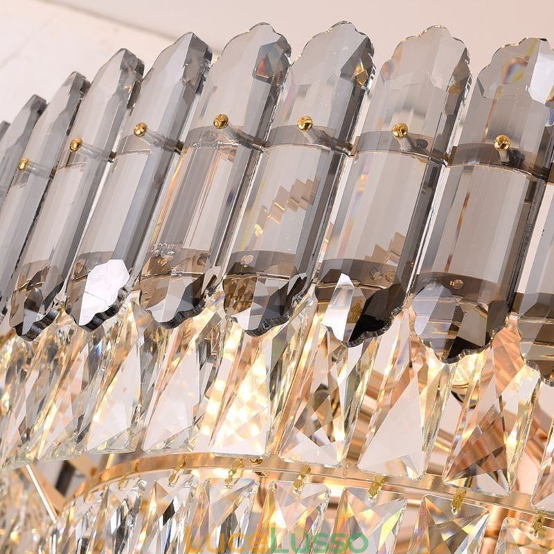 Lampada a sospensione moderna in cristallo, lampada da soffitto