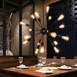 Lampadario in metallo ottone anticato Country Designers
