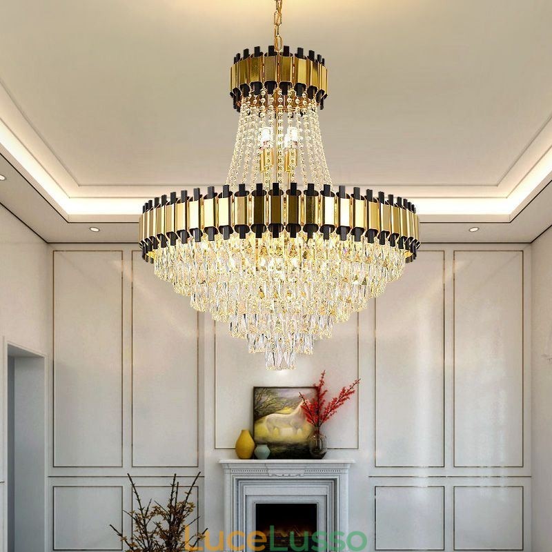 Lampada a sospensione moderna in cristallo Lampada da soffitto