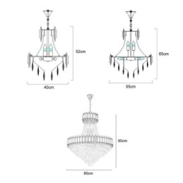 Lampada a sospensione moderna in cristallo Lampada da soffitto