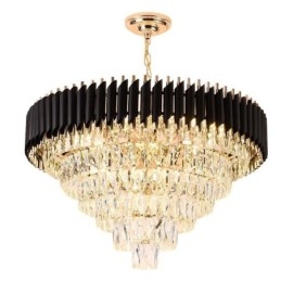 Lampada a sospensione in cristallo di lusso Lampada da soffitto 6 9 12 luci