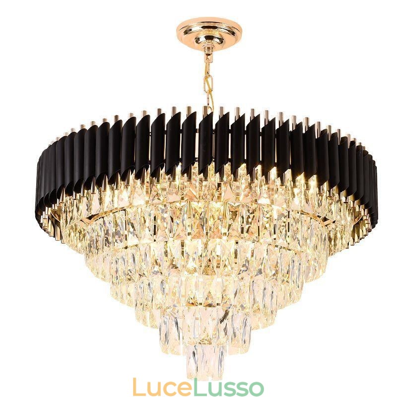 Lampada a sospensione in cristallo di lusso Lampada da soffitto 6 9 12 luci