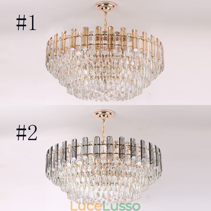 Lampada a sospensione europea moderna K9 illuminazione in cristallo