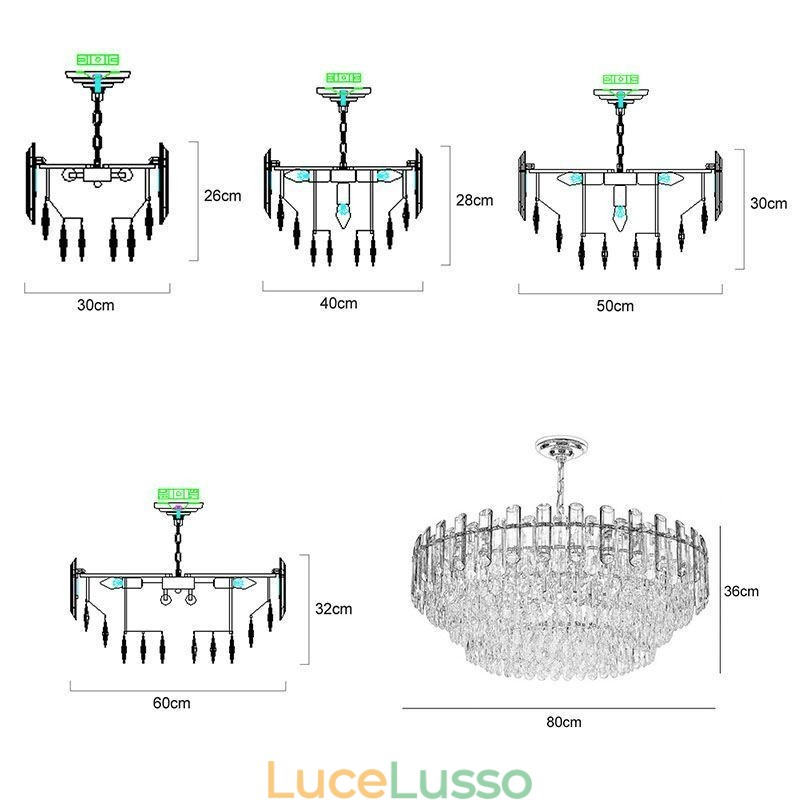 Lampada a sospensione europea moderna K9 illuminazione in cristallo