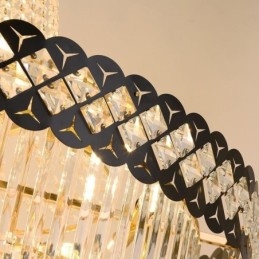 Lussuosa lampada a sospensione in cristallo da soffitto
